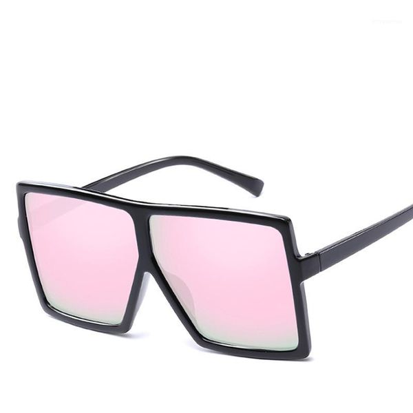 

oversize fashion sunglasses women leopard ladies shades new 2020 plastic material lenses uv400 protection eyewear1, White;black