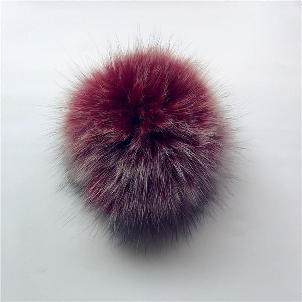 

10 шт. / лот действительно натуральное животное, pom pom pom pom diy красочные большие лисы мех волосы мяч вязание шляпы попом с пряжкой jll, Black;white