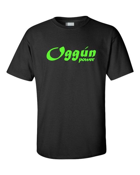

2019 funny oggun power men's t-shirt. green letters, santeria, ifa, elegua tees sport hooded sweatshirt hoodie