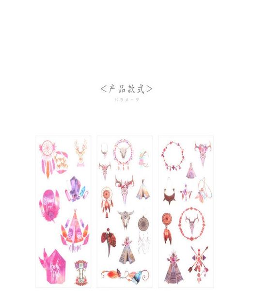 

6 pcs pack indian style sticker diy scrapbooking decoration stationery stickers office school supplies for kids gifts bbyhgv