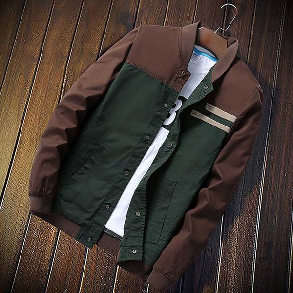 

3xl new men's jackets autumn men's coats fashion slim casual jackets male outerwear baseball uniform, Black;brown