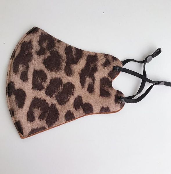 

9 styles leopard print suede black factory adjustable sunscreen fashion three-dimensional washable reusable face mask yy ppvj8