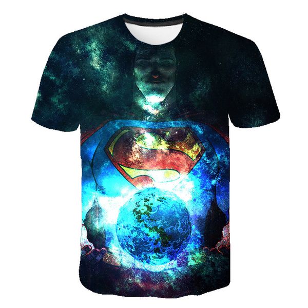 

superman/batman/spider man/captain america /hulk/iron man 3d men 3d print shirts harajuku harajuku anime men clothing