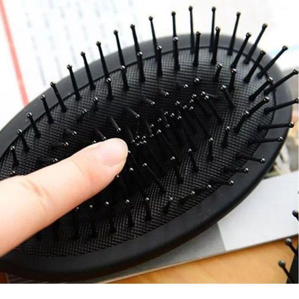 

3 types massage oval hair comb round rectangle brush anti static detangling air cushion bristle spa hairdressing styl jllexs, Silver