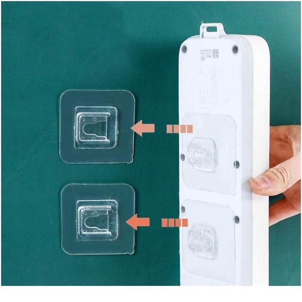 

1/5/10/20pcs double-sided adhesive wall hooks storage hanging kitchen bathroom accessory clear double-sided adhesive wa bbypqm