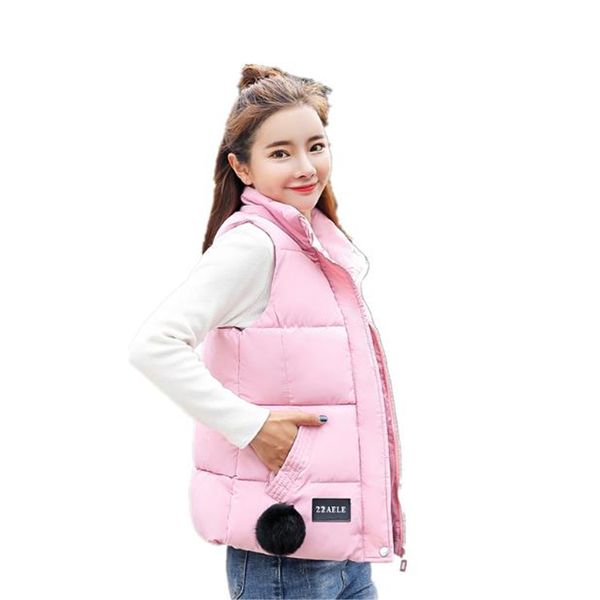 

womens winter doudoune sans manche down vests thicken waistcoat oversize fall ladies sleeveless jacket overcoats gilet chaleco, Black;white