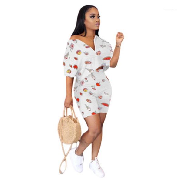 

sports sets women casual outfit 2pcs suits fashion trend v-neck short sleeve tracksuits summer designer female loose tshirts shorts, Gray