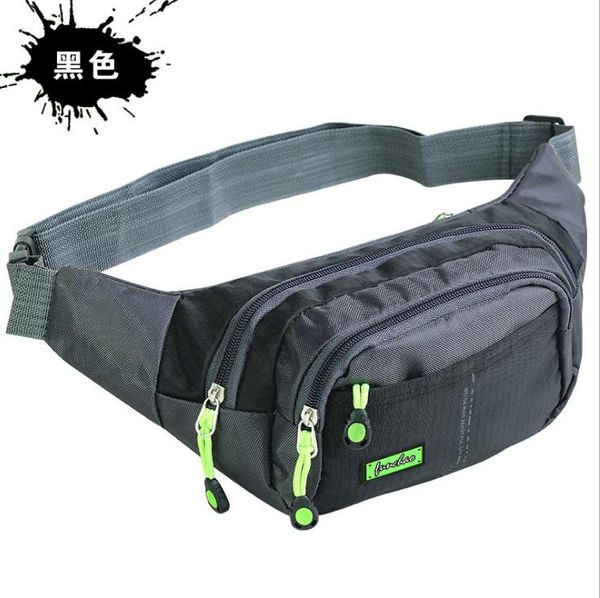 

mens women cycling waist belt bag fanny pack casual travel hip purse zipped outdoor sports wallet
