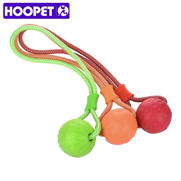 

dog toys & chews hoopet pet rope chew tug toy interactive palying teeth cleaning for small medium large dogs 3 colors