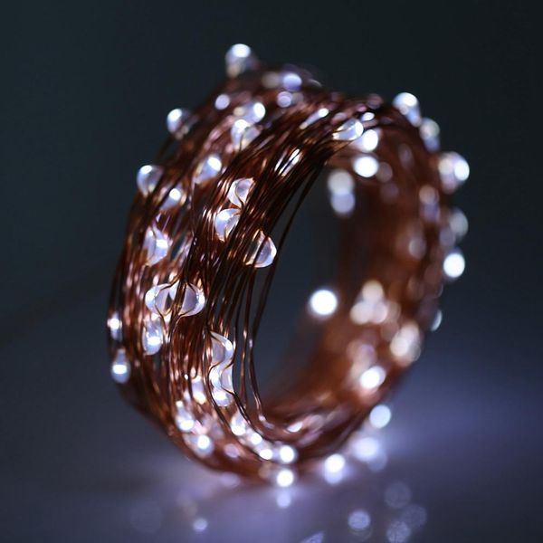 

светодиодная солнечная медная проволочная лампа открытый гирлянды fairy light 10m 20m декоративный струнный светильник для свадьбы садовый д