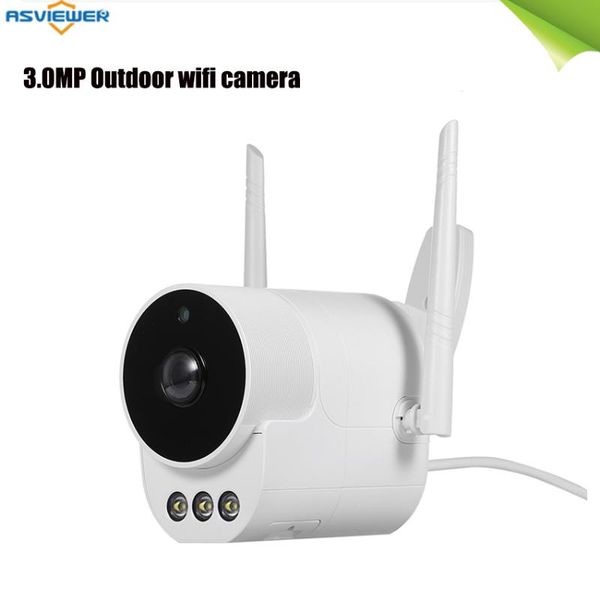 

h.265 3mp 160Â° wide-angle wifi ip camera outdoor dual-light wireless night vision network surveillance weatherproof cameras Â