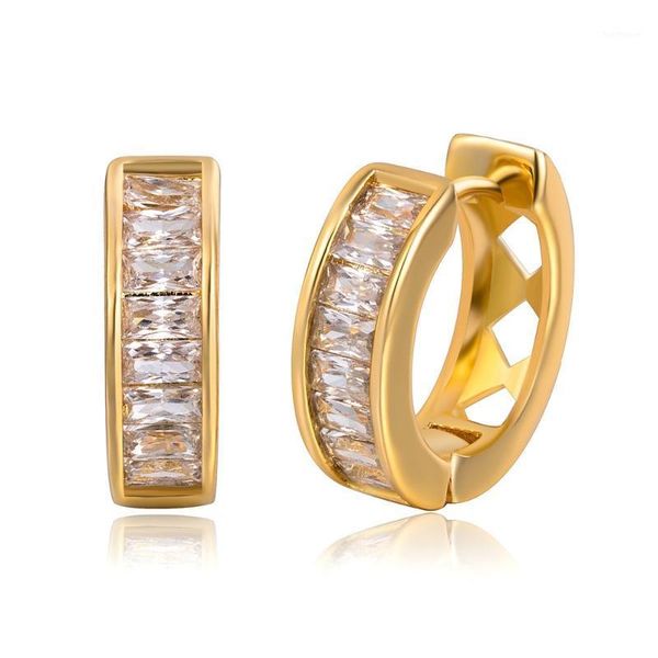

angel girl zircon unique style fashionable earrings women gift circular earrings1, Golden