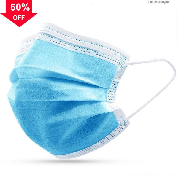 

stock non delivery saliva-proof k zwed4 fast blue 3 layers filter disposable dustproof in earloop shipping face mas