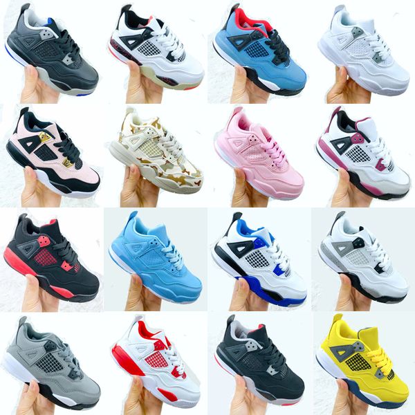 

sneakers 4 4s kids basketball shoes fire red university blue ps sail pink pure money lava infants men women designer trainers eur 26-35