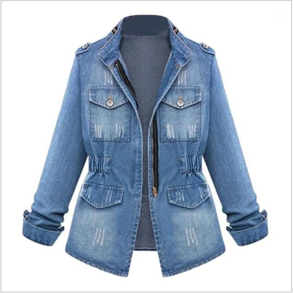 

autumn plus size winter coats fashion female bomber windbreaker womens jackets spring denim jacket jaqueta k2961, Black;brown