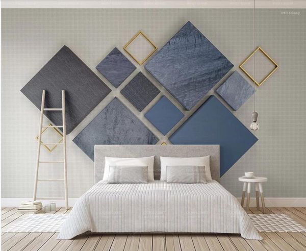 

wallpapers abstract geometric diamond art wall paint wallpaper stereo mural cloth paper 3d waterproof printed papers canvas murals1