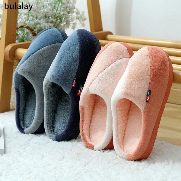 

winter women's cute bowknot warm cotton soft plush home slippers indoor outdoor furry faux fur home slipper woman shoes drop1, Black