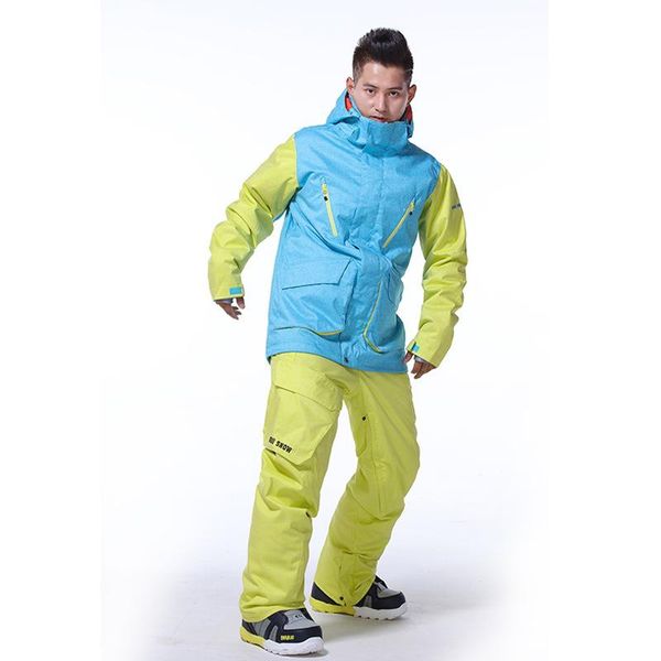 

gsou snow men's ski jackets windproof waterproof snowboard jacket outdoor thermal warmth winter jackets breathable ski suit coat