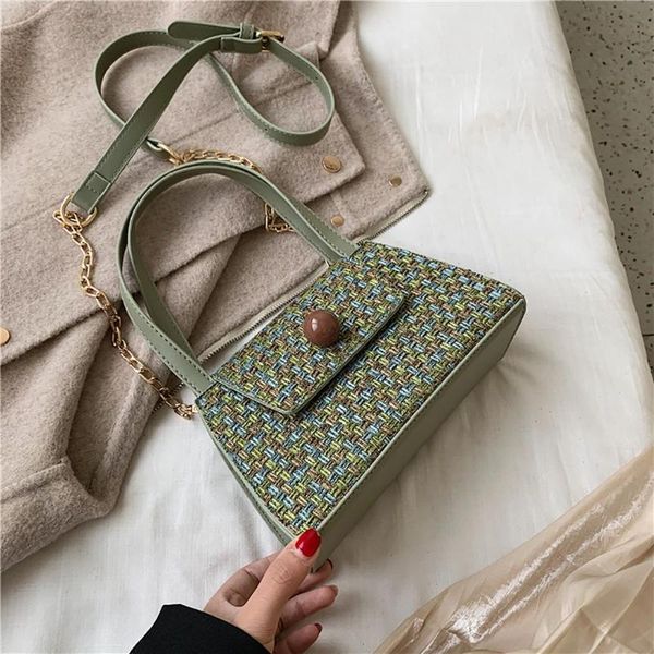 

womens bags fashion coin woven linen patchwork casual shoulder schoudertas dames borse da donna bolsa feminina torebka damska