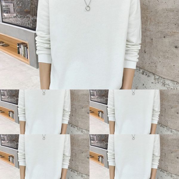 

mrrac 2020 sweaterautumn trendy new personalized style solid color simple men's casual trendy youth sweater loose sweater havhb, Black