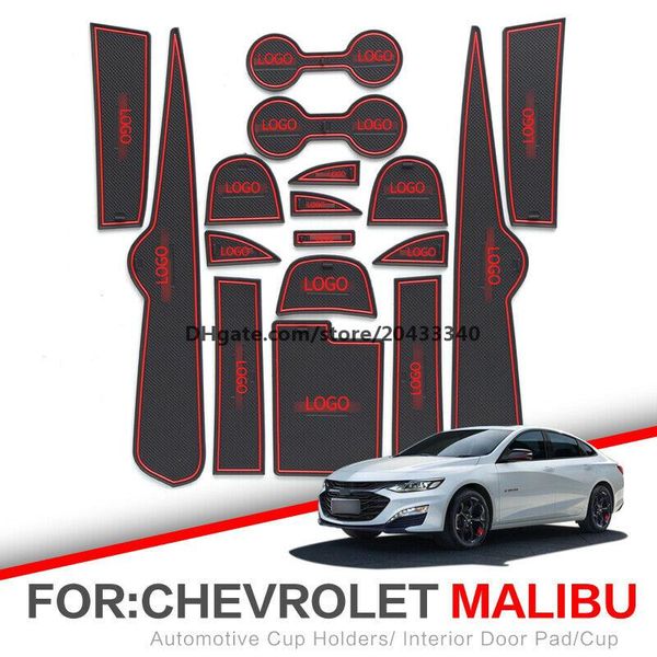 

car gate slot pad water coaster interior non-slip mats for chevrolet malibu