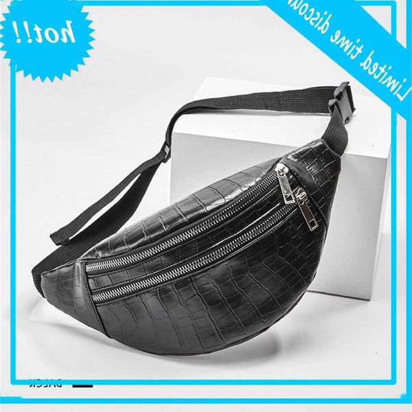 

jin mantang 2021 new tail crocodile women pu leather report bag fanny pack