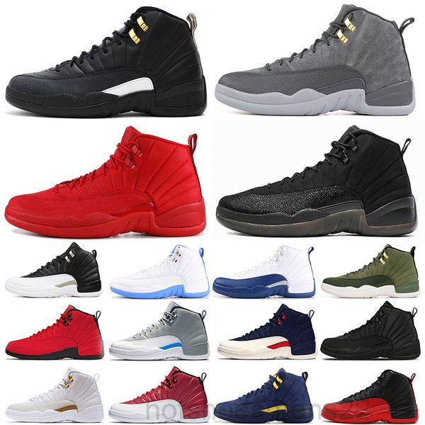 

2021 new 12s fiba 12 reverse taxi men basketballs shoes college navy game royal bordeaux dark grey wntr michigan wings sports sneakers adg9