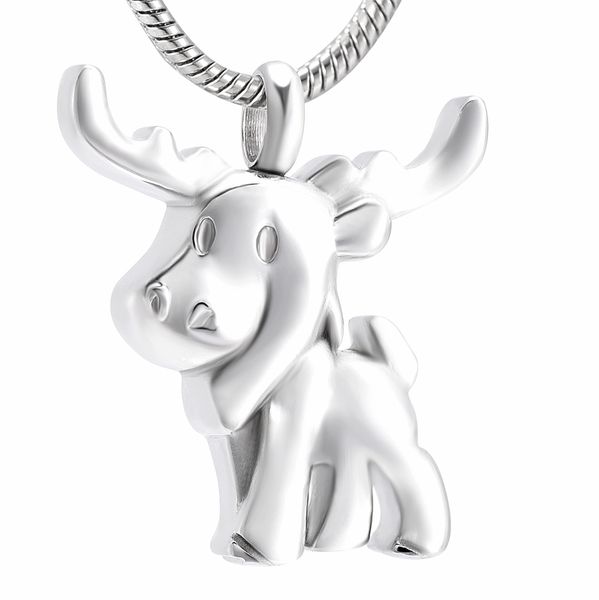 

lkj10016 mythical animal design pet cremation pendant for ashes keepsake never fade stainless steel memorial urn necklace, Silver