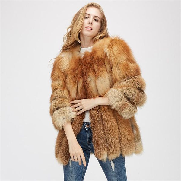 

women's clothing fur coat vertical strip silver red women natural coats jackets kg-725, Black