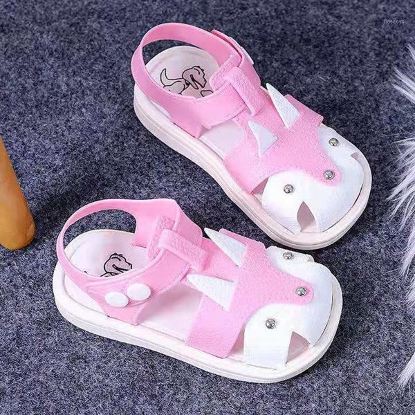 

telotuny sandals boys girls children sandals closed toe summer mix color flat beach shoes sneakers children girls jun81, Black;red