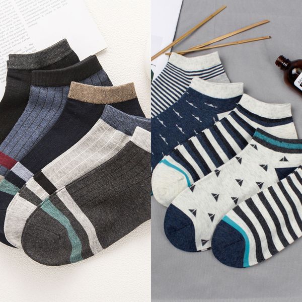 

весна и лето лодки мужских хлопок мужских прилив невидимые socksboat носки невидимый socksdeodorant и пот поглощающие спортивные короткий би, Black