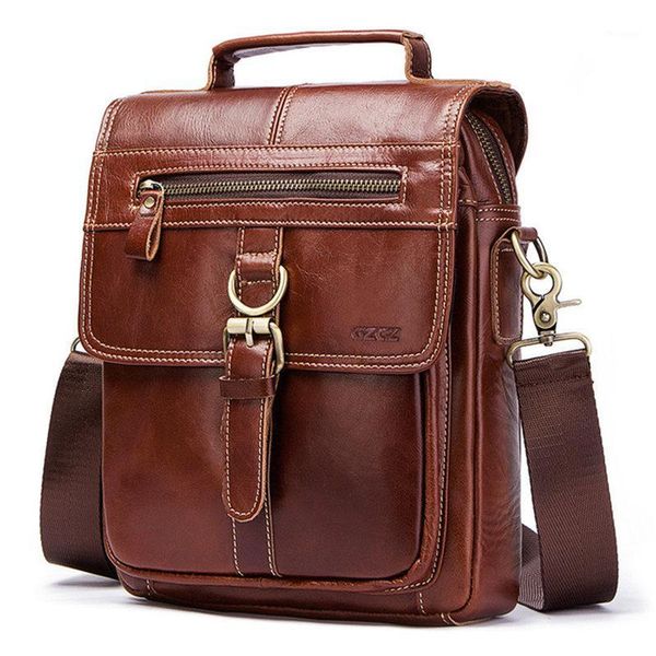 

men's briefcase genuine leather business handbag lapcasual large shoulder bag vintage messenger office bags bolsas1