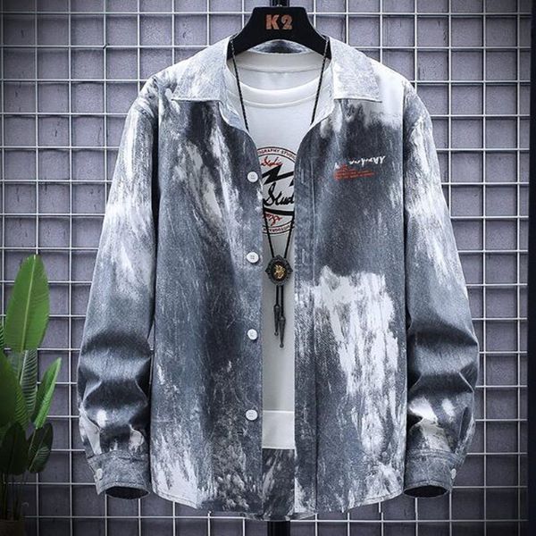 

2021 autumn long-sleeve male casual shirts loose new fashion shirt emp5, White