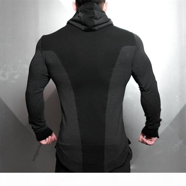 

2018 new brand fashion men hoodies yms body engineers men sweatshirt hoodie casual hooded men, Black