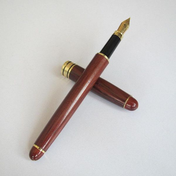 

1шт коробка подарка вуд авторучка bamboo pen fountain наборы подарок на рождество новый год свадебный подарок ручка для человек рождество bb, Blue;orange