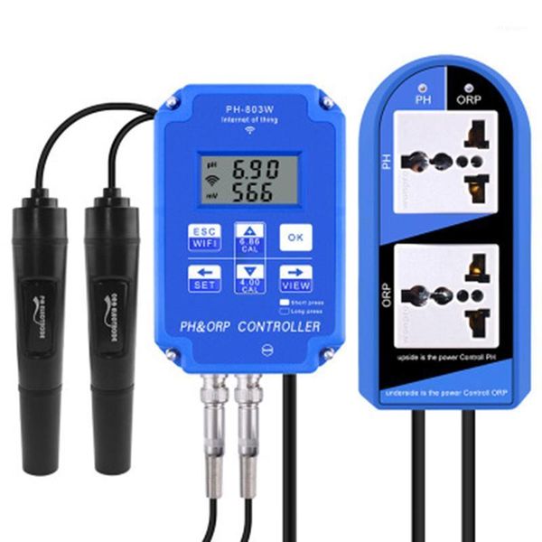 

wifi monitoring digital acid-base and redox controller aquaculture ph orp meter-eu plug1