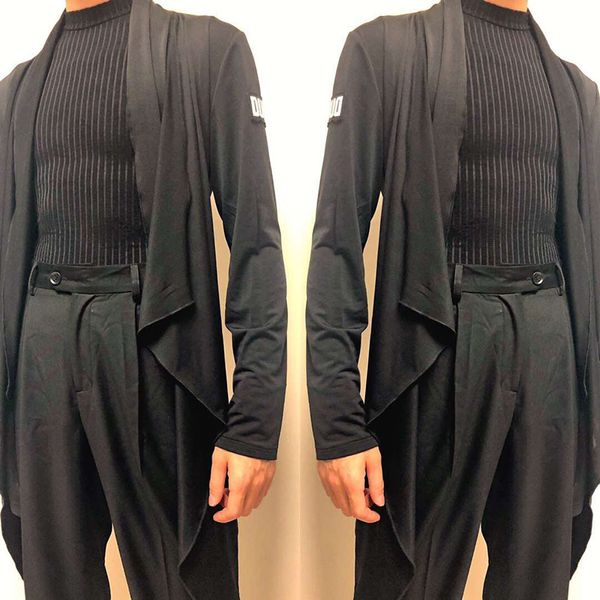 

new latina dance clothes for men stage costume ballroom practice wear tap dance wear tango sumba rumba dance outfits jl1627, Black;red