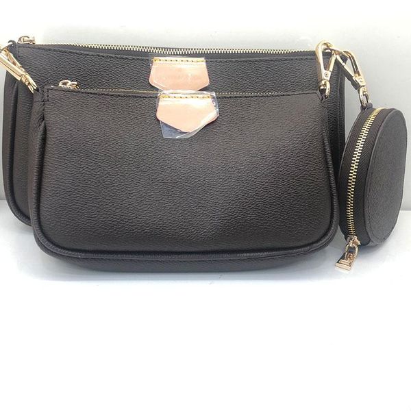 

leather purses multi pochette handbag 3 favorite genuine purse flower shoulder crossbody bag ladies pcs 2020 accessories purse bags lewgr, Red;black