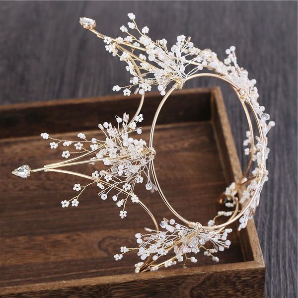 

mcrown 2020 atmospheric new dress headdress bridal forest handmade xianmei hair set wedding accessories k, Silver