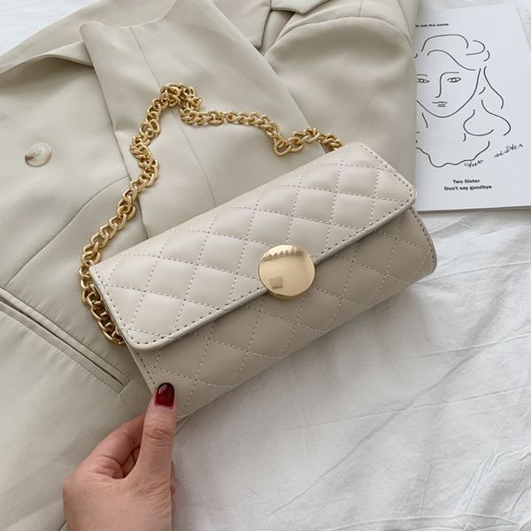 

2020 new summer mini bag shoulder bagfresh versatile net red tide fashion lingge chain single shoulder messenger women's bag kntat