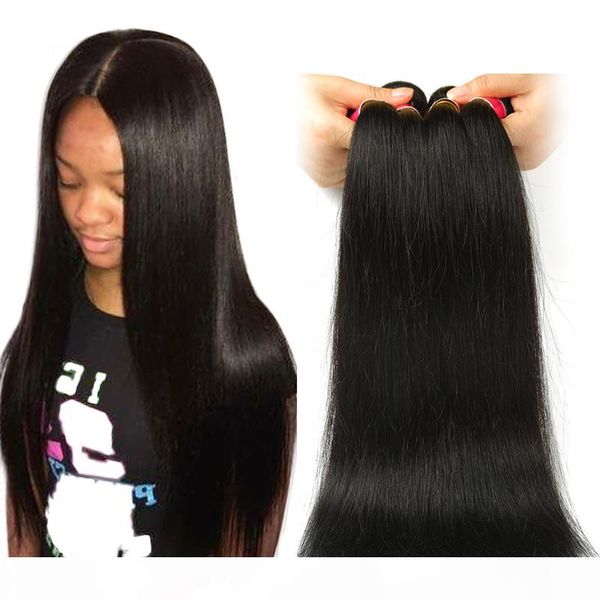 

charming queen peruvian straight hair 3 bundles 100% unprocesse virgin human hair extension virgin peruvian straight hair wave bundles deals, Black