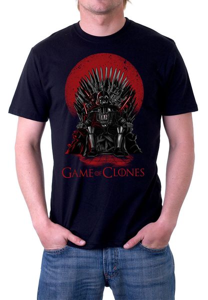 

summer brand new fashion for men short sleeve game of clones darth wars black or white tee movie tee shirt sport hooded sweatshirt hoodie