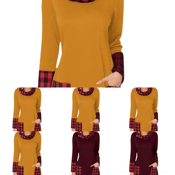 

7zsm t рубашки мода женские туники повседневные вершины vestidos с длинным рукавом досуг блузка европейские блусы мода твердые рубашки свобо