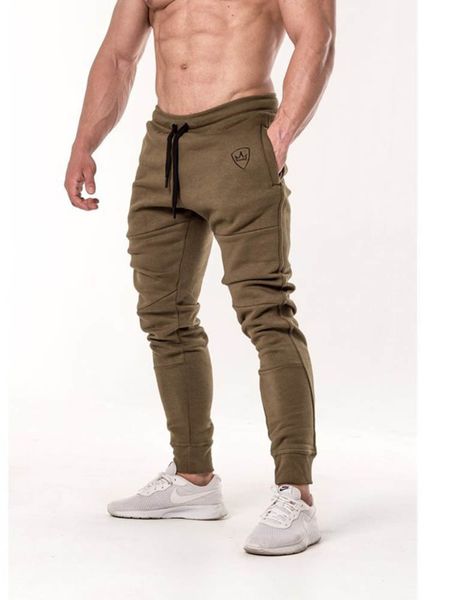 

jogger pants men fitness bodybuilding pants for runners autumn sweat trousers brand clothing ytck27 t200422, Black