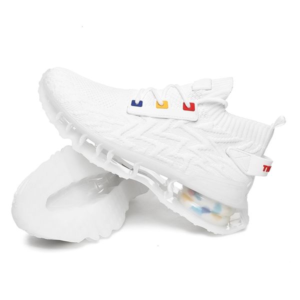 

black white men running shoes damping sneakers for male lace up sports fitness non-slip jogging athletic soft walking trainers