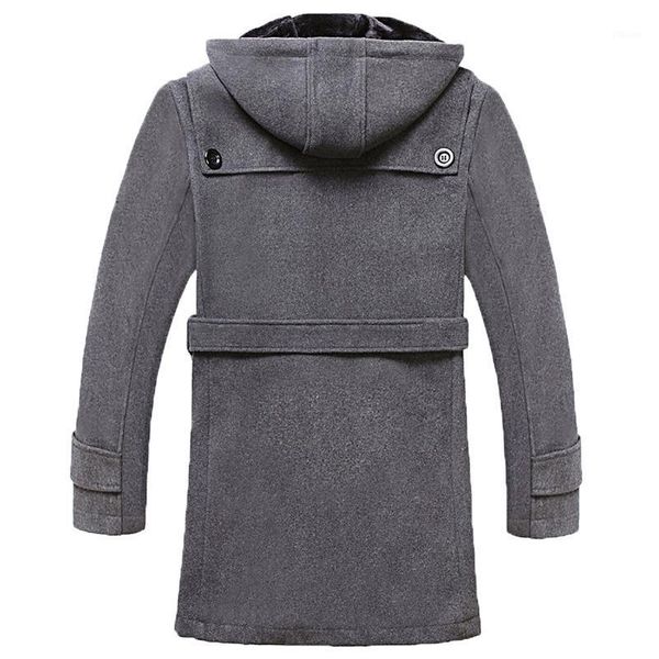 

men's black jackets winter men woolen coats long jackets and coat male velvet thicken plus size 4xl overcoat lx7721