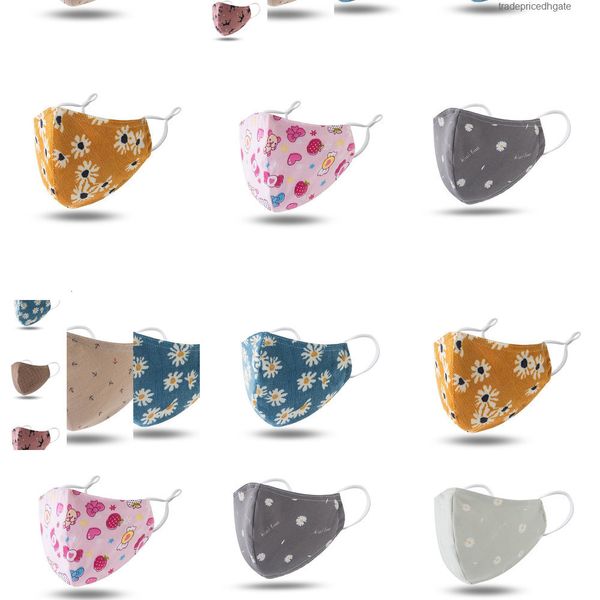 

cartoon 100% mouth cotton face washable kids reusable mask with filter dus 5hu3 gry2