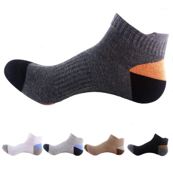 

men ankle socks autumn short fashion socks quality cosy cotton breathable sweat 2020 new deodorant male casual winter1, Black