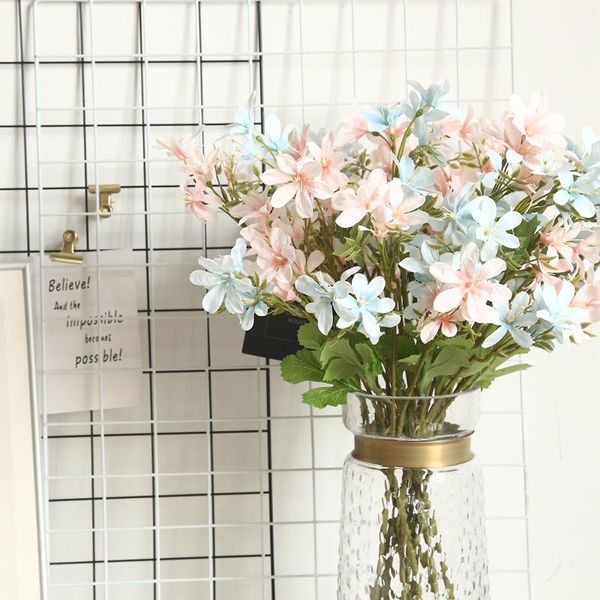 

5pcs/lot artificial flower orchid single branch silk flower wedding party decoration fake bride bouquet for home decor1