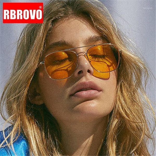 

rbrovo new arrival 2020 classic sunglasses women vintage metal eyeglasses for men mirror retro feminino uv4001, White;black